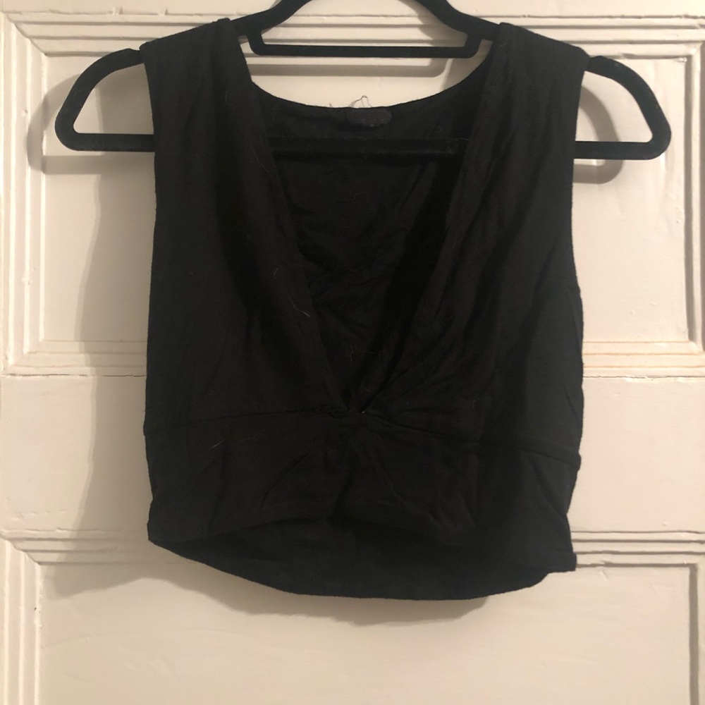 Black crop top